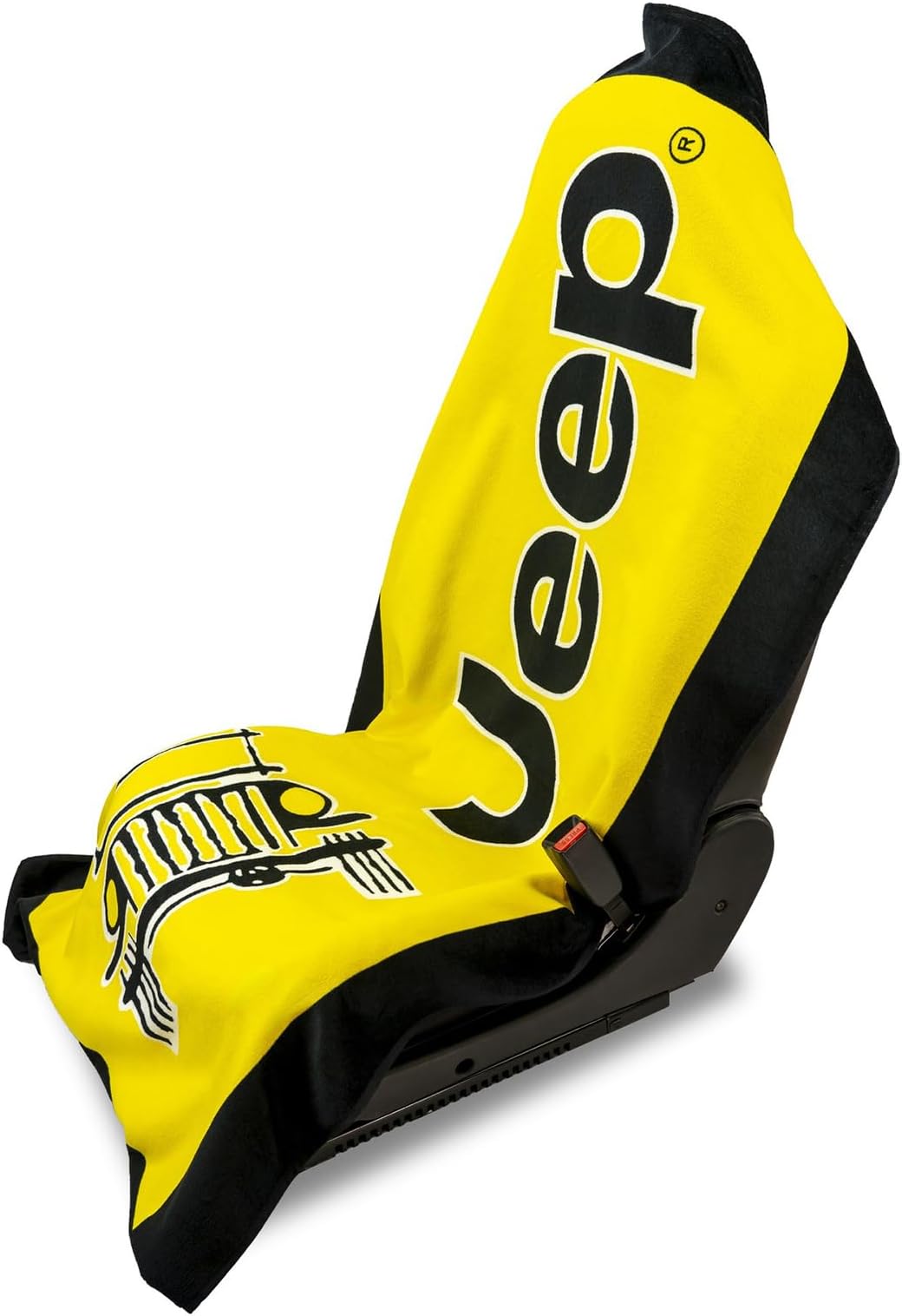 Jeep Seat Towel - Universal Fit Soft Machine Washable Jeep Towel - Easy Install, Multipurpose Towel2Go Seat Cover for Jeep - Yellow