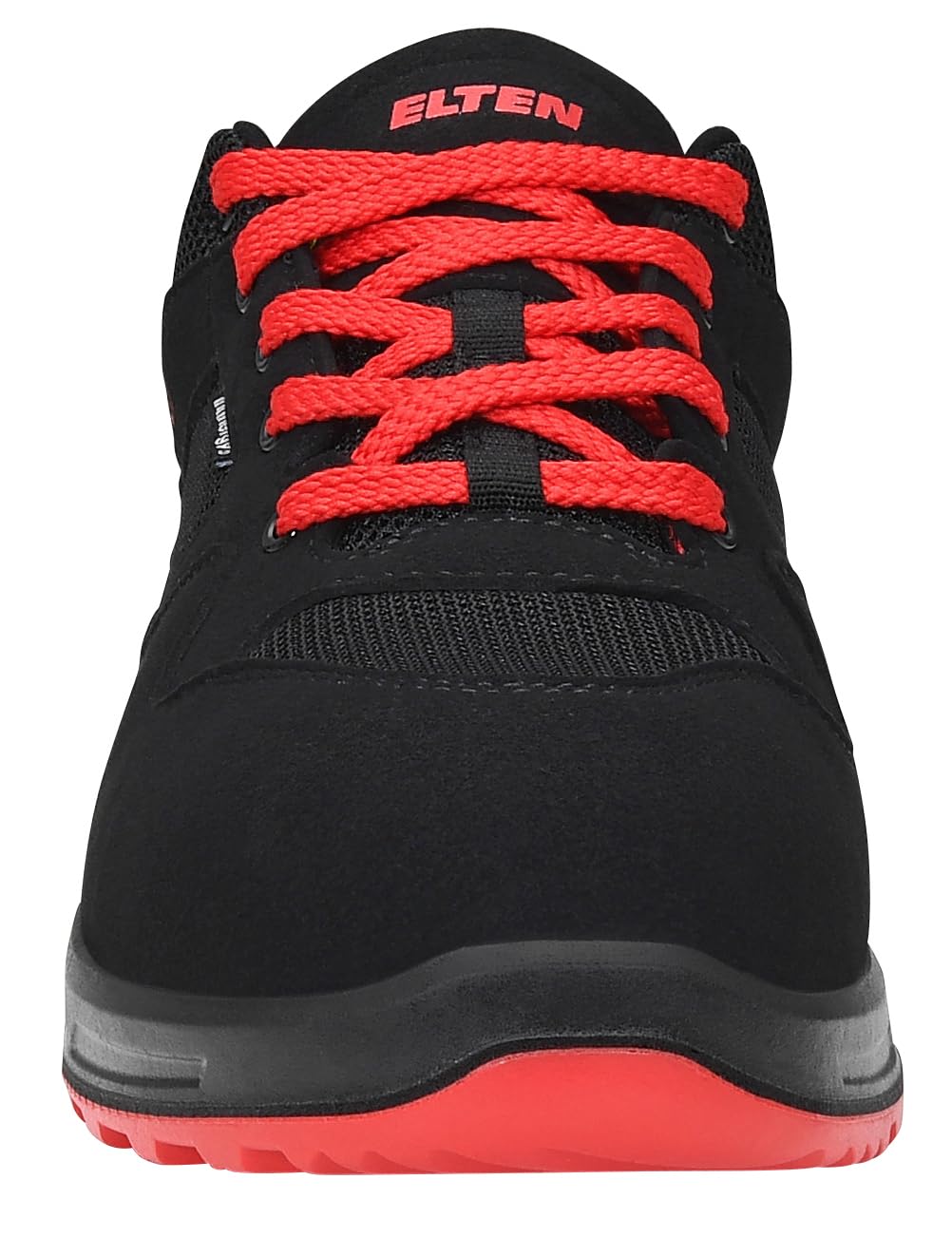 ELTEN ELTEN Sicherheitsschuhe LAKERS XXT Low ESD S1P, Damen, Herren, sportlich, leicht, schwarz/rot, Kunststoffkappe - trampki bezpieczeństwa Uniseks