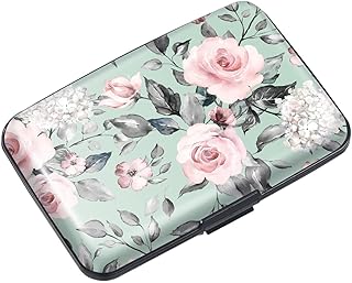 Mini Credit Card Holder for Women or Men,RFID Blocking Slim Hard Card Case ID Case Travel Wallet