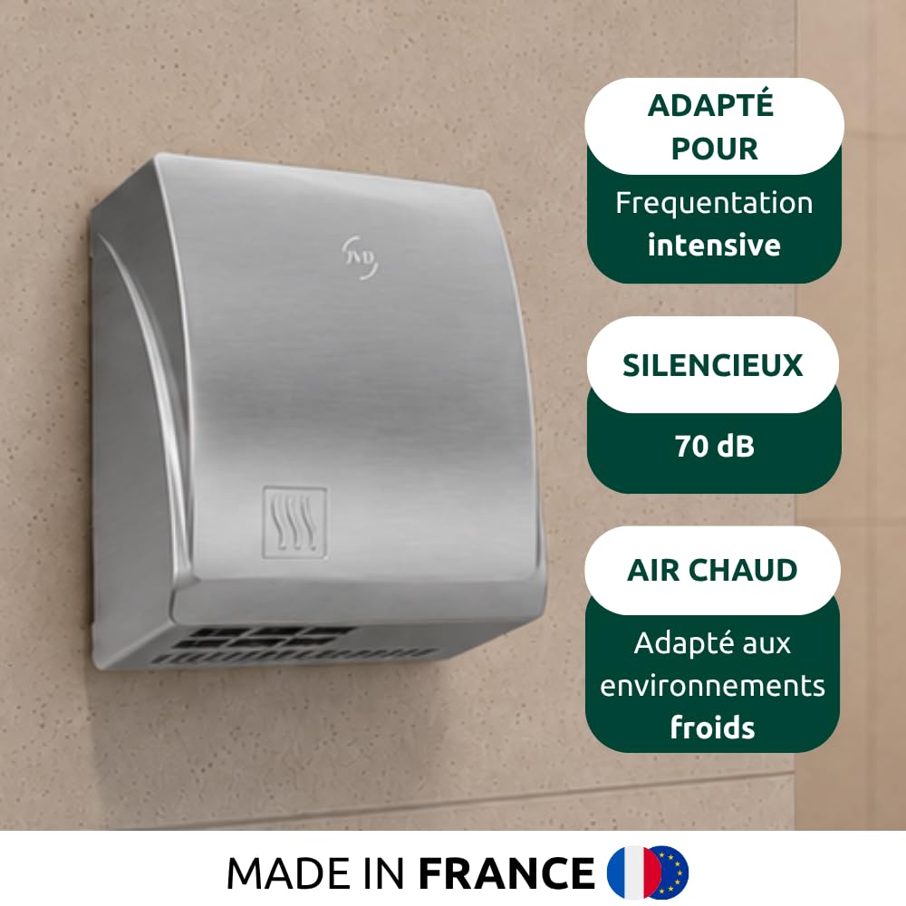 jvd master hand dryer - brushed chrome - jvd France 811414