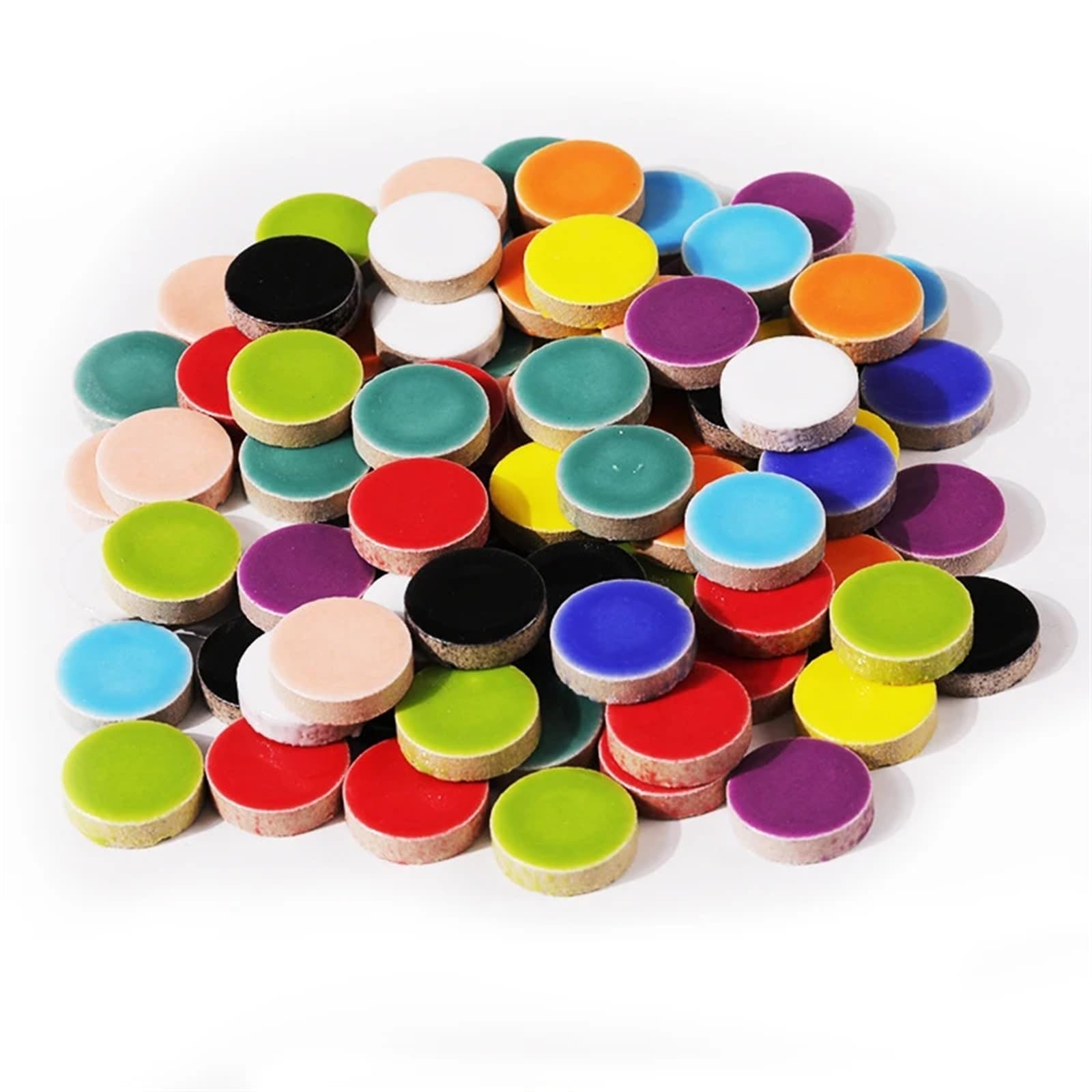 WBTAJZHY DIY Mosaic Kit 200g Multicolor Ceramic Tiles 90 Pcs(Mixed Color)