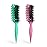 Curly Hair Brush Candybrush Curl Defining Brush for Detangling Shaping and Defining Curls for Women, Men, Wet & Dry Hair (Green Pink)