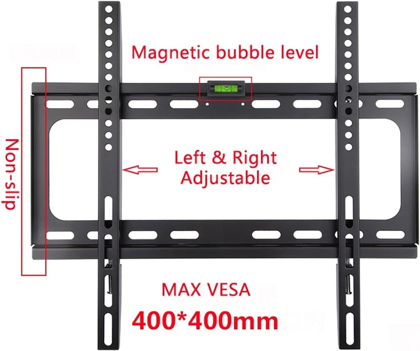 TV wall Mount, fits Most 26-55" LED Plasma mounts up to 孔距 400x400mm, Load Capacity 110 lbs(PTS0017-4)