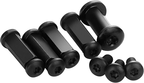 Spyderco Endura C10 Kit completo de pivote de acero inoxidable, incluye pivote, mango, tornillos de clip, color negro