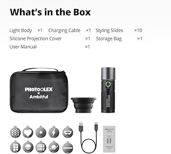 Amazon.com : AMBITFUL Handheld LED Photography Flashlight,with 4