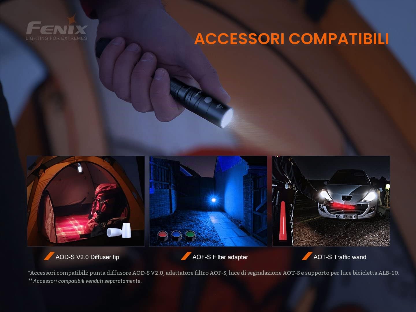 fenix LD22 v2.0 800 Lumen torcia a penna, nero
