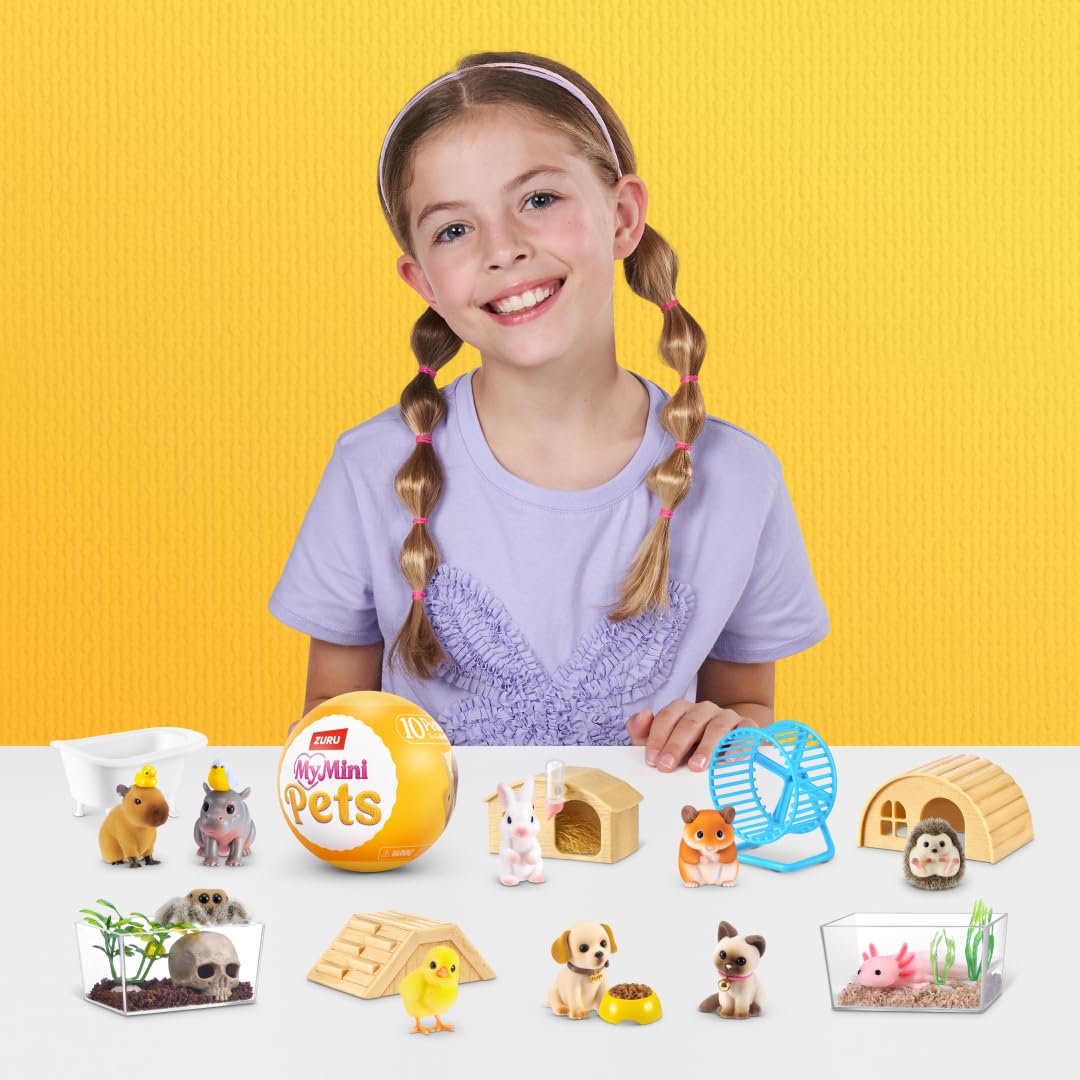 My Mini Pet Series 1 (2 PACK) di ZURU – Capsula Misteriosa Da Collezionare con Animali Domestici in Miniatura, Casa & Accessori, Scopri Adorabili Creature & Playscape per Ragazze e Collezionisti.