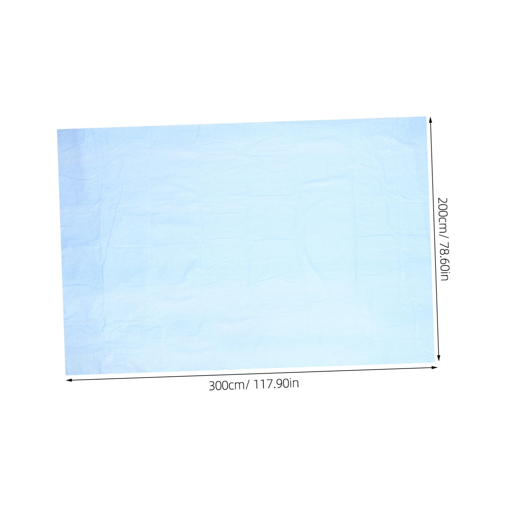 Cubierta de Piscina Rectangular Burbujas PE Azul, Aislamiento Térmico