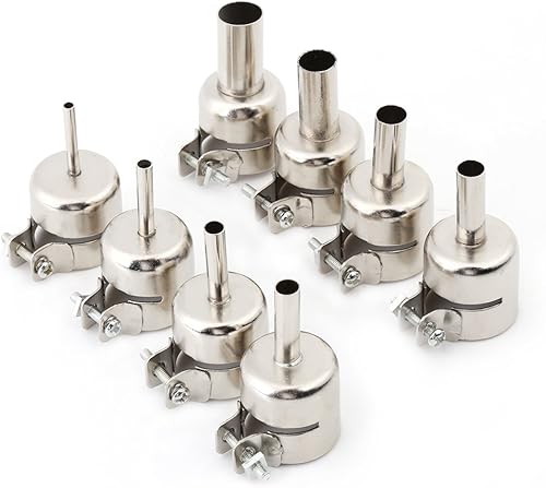 Miniatura 7 de Hilitand Juego de 8 boquillas para herramientas de reparación de estaciones de soldadura de aire caliente tipo bomba de aire (0.118 in, 0.157 in,