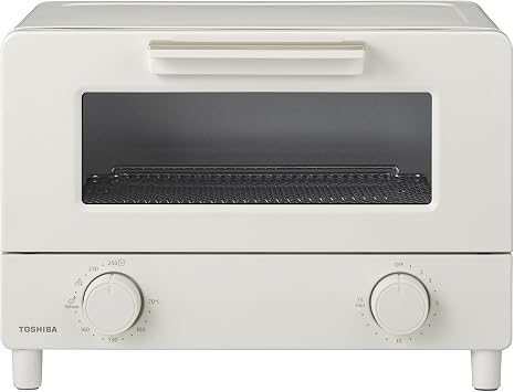 TOSHIBA Toaster, Oven Toaster, 2 Panels, Milky White, Temperature Adjustment, Saucer, 15 Minutes Timer |        15