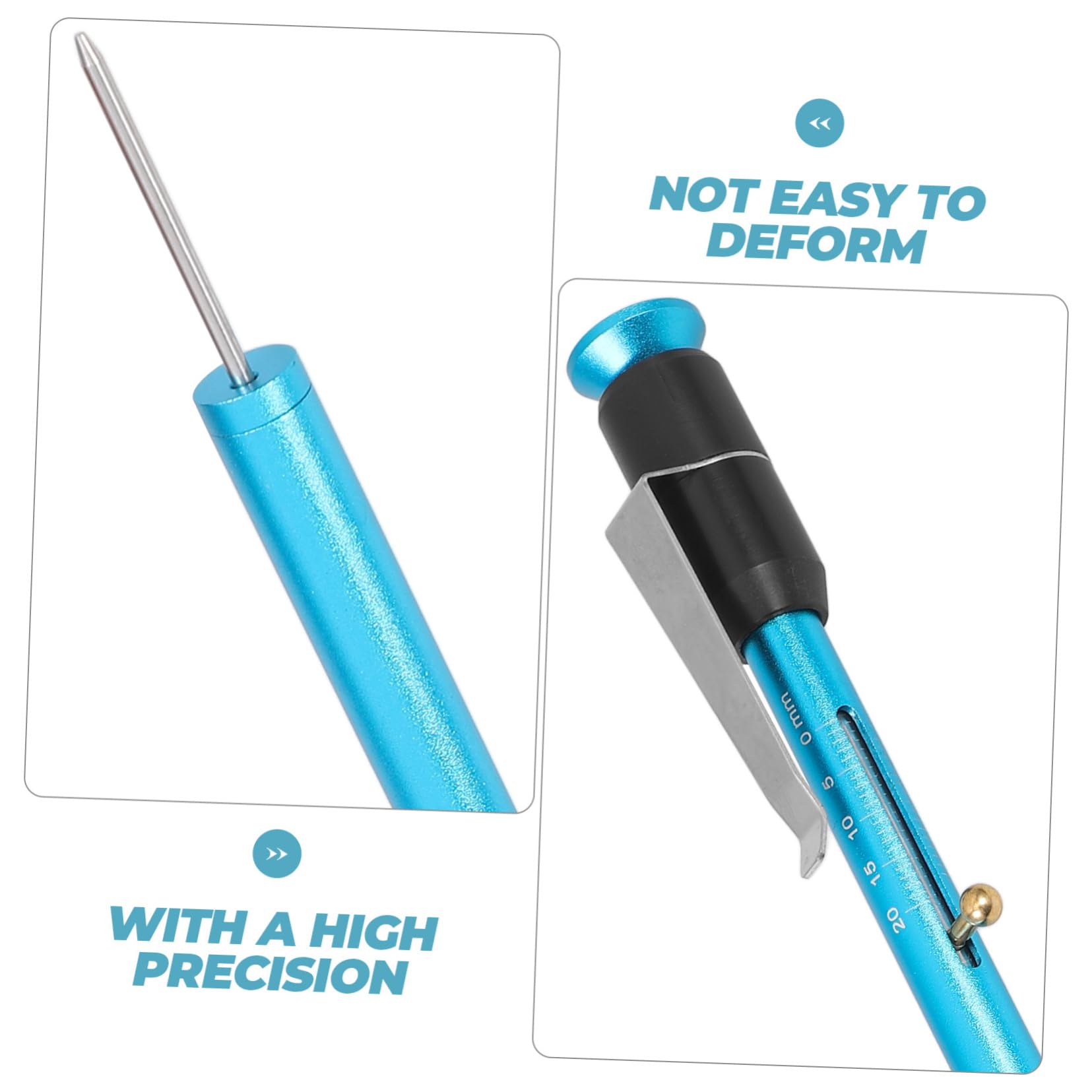 Beatifufu Automotive Tire Tread Depth Gauge Brake Pad Measuring Tool High Precision