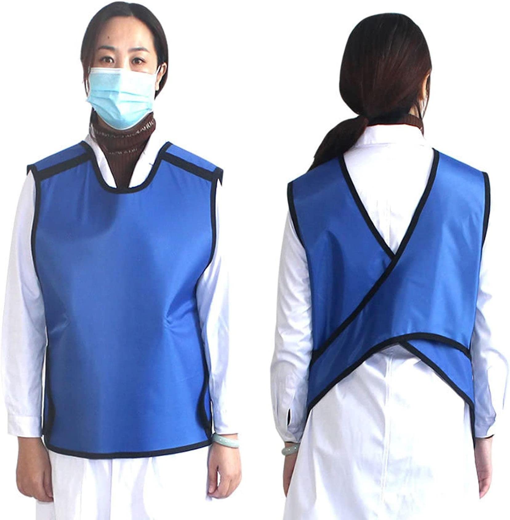 Escudo Plomo Rayos X Radiología,Chaleco Plomo Equivalencia Plomo 0,5,para Ropa Protectora Plomo Médico,Blue-0.35