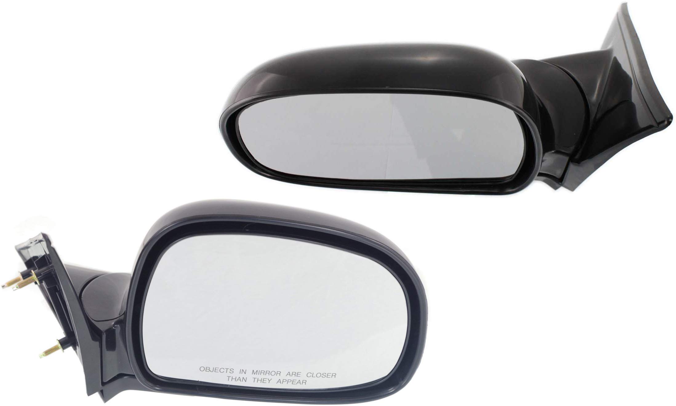Kool Vue Driver & Passenger Side Mirrors for Chevrolet S10 GMC Sonoma Jimmy 1994-1998, Side Mirror Replacement, Paintable Standard Cab