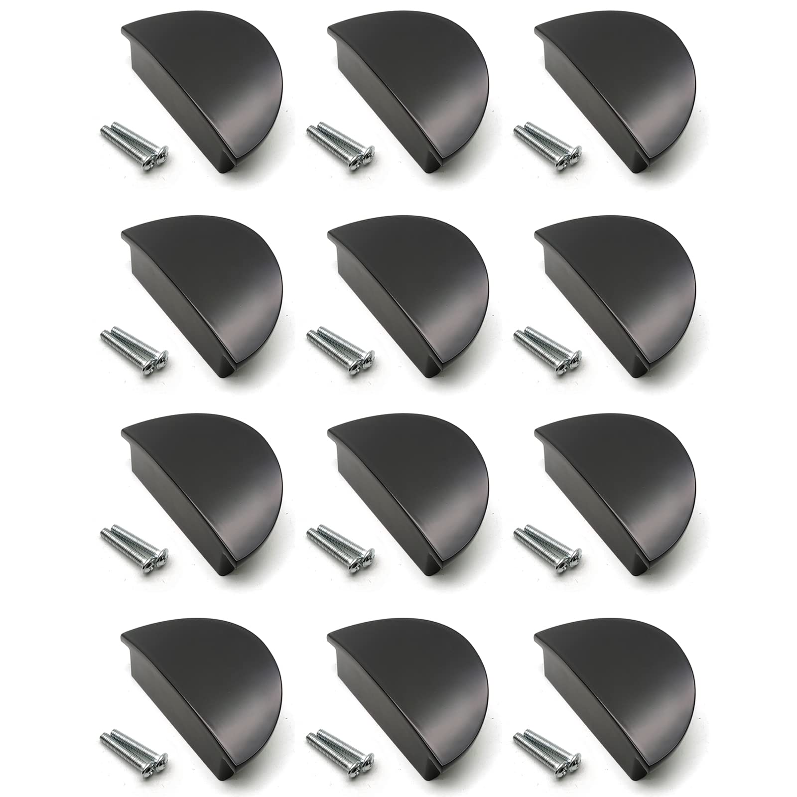 Buy Half Moon Drawer Pulls,Autuwintor Black Pulls,2.52" Center