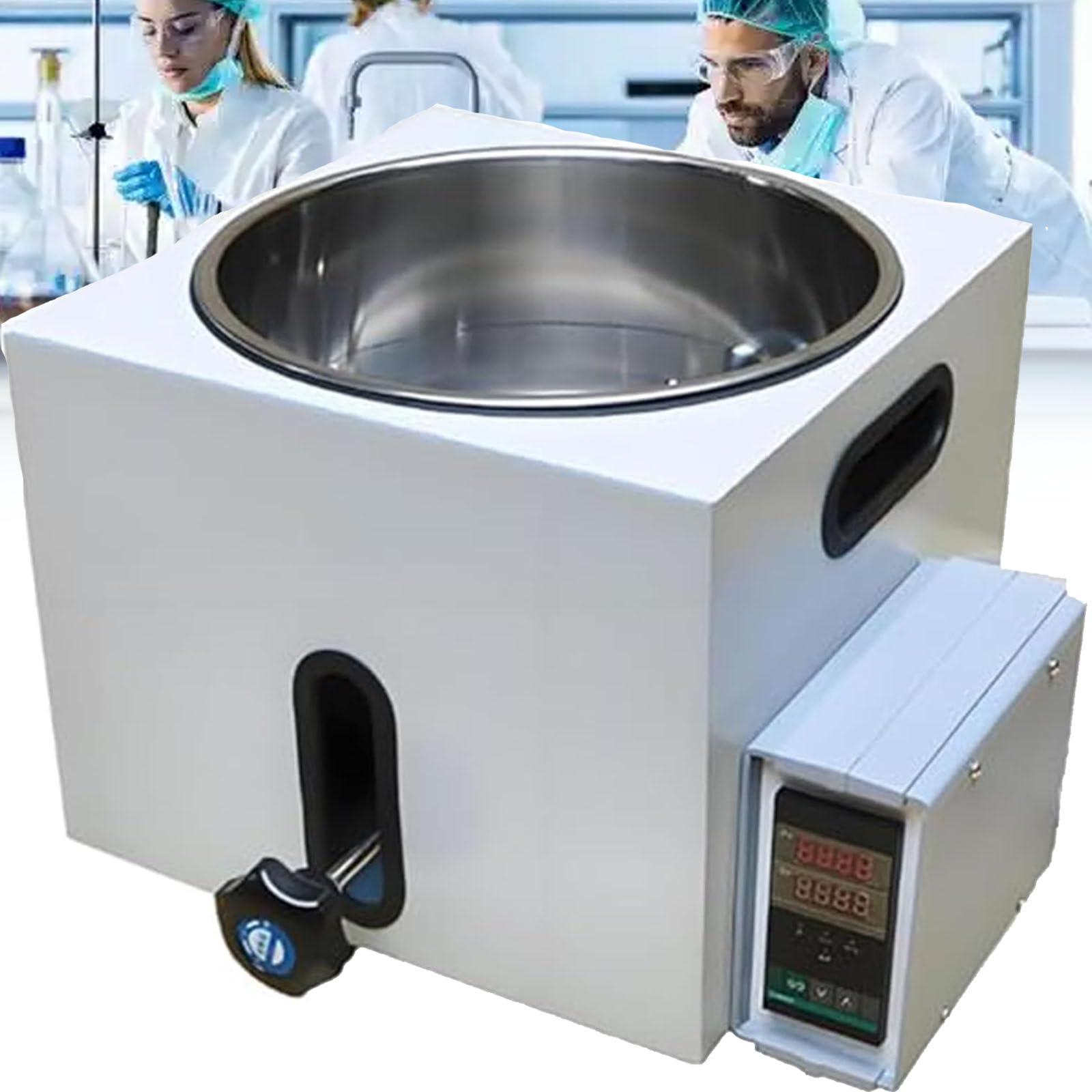 Cyfrowa kąpiel olejowa i wodna, urządzenie grzewcze ze stali nierdzewnej 2 l, regulacja temperatury PID do 250°C, stabilne spalanie na sucho do laboratorium chemicznego