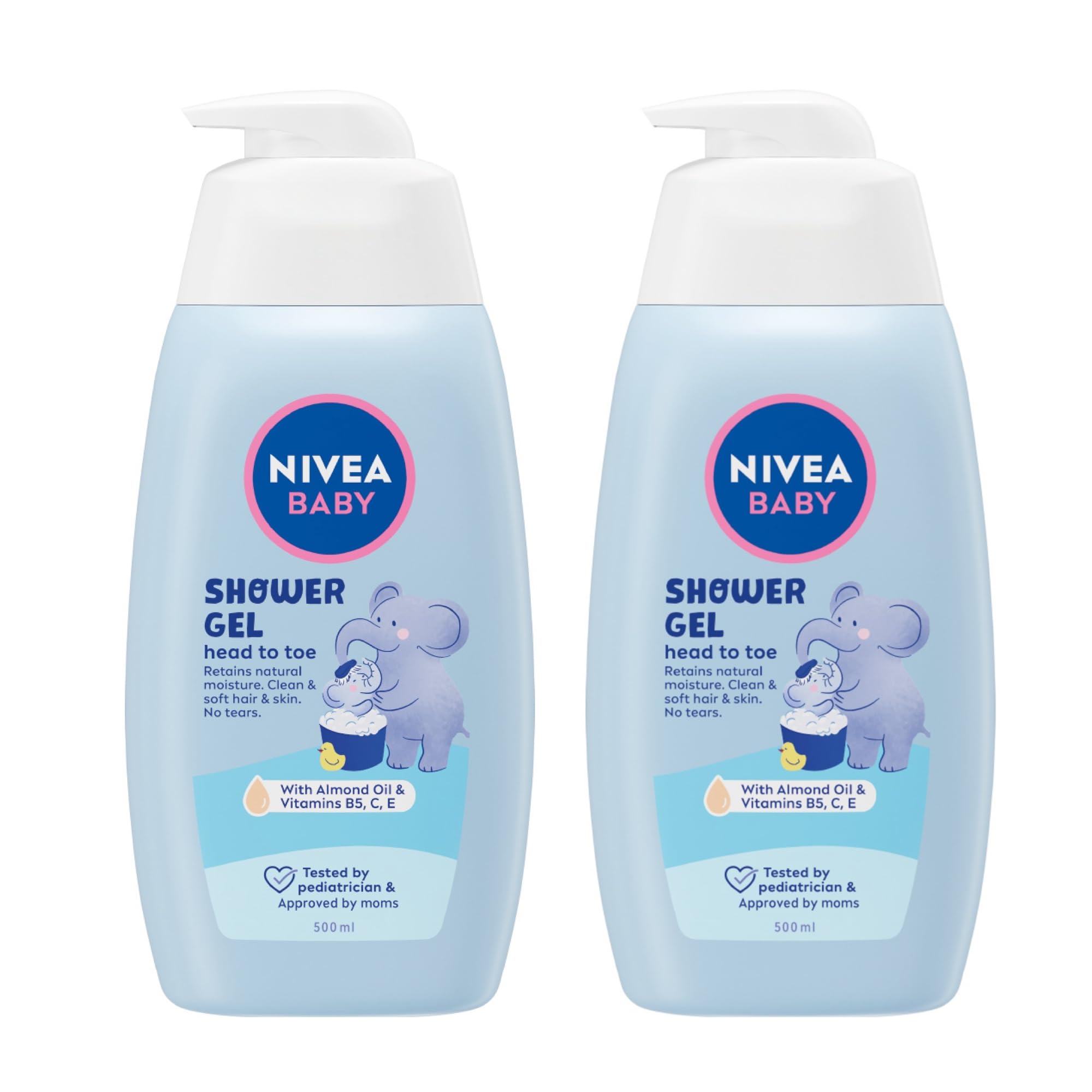NIVEA Baby shower gel body and hair, 2x500mlNIVEA Baby shower gel body and hair, 2x500ml