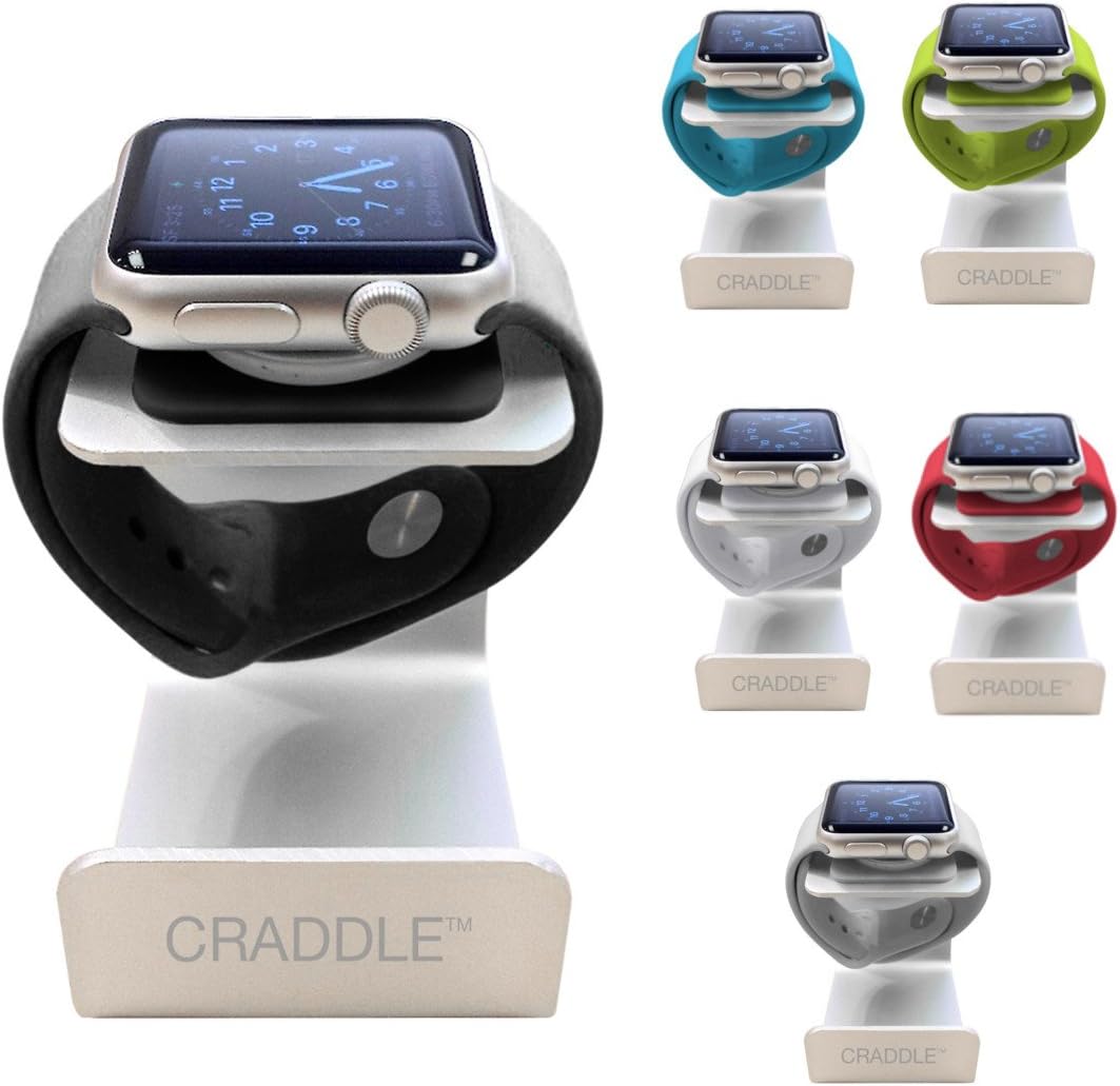 Apple Watch Stand Apple Watch Charging Station - Choose From 6 Colors To Match Your Apple Watch Band Or Style - Complements All Apple Watch Models - Aluminum Build With Surface Protectors - CRADDLE