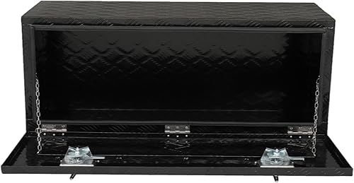 Miniatura 9 de Caja de herramientas de aluminio para camión de 24 pulgadas de largo x 18 pulgadas de alto x 17 pulgadas de ancho, con cerradura y llaves de mango