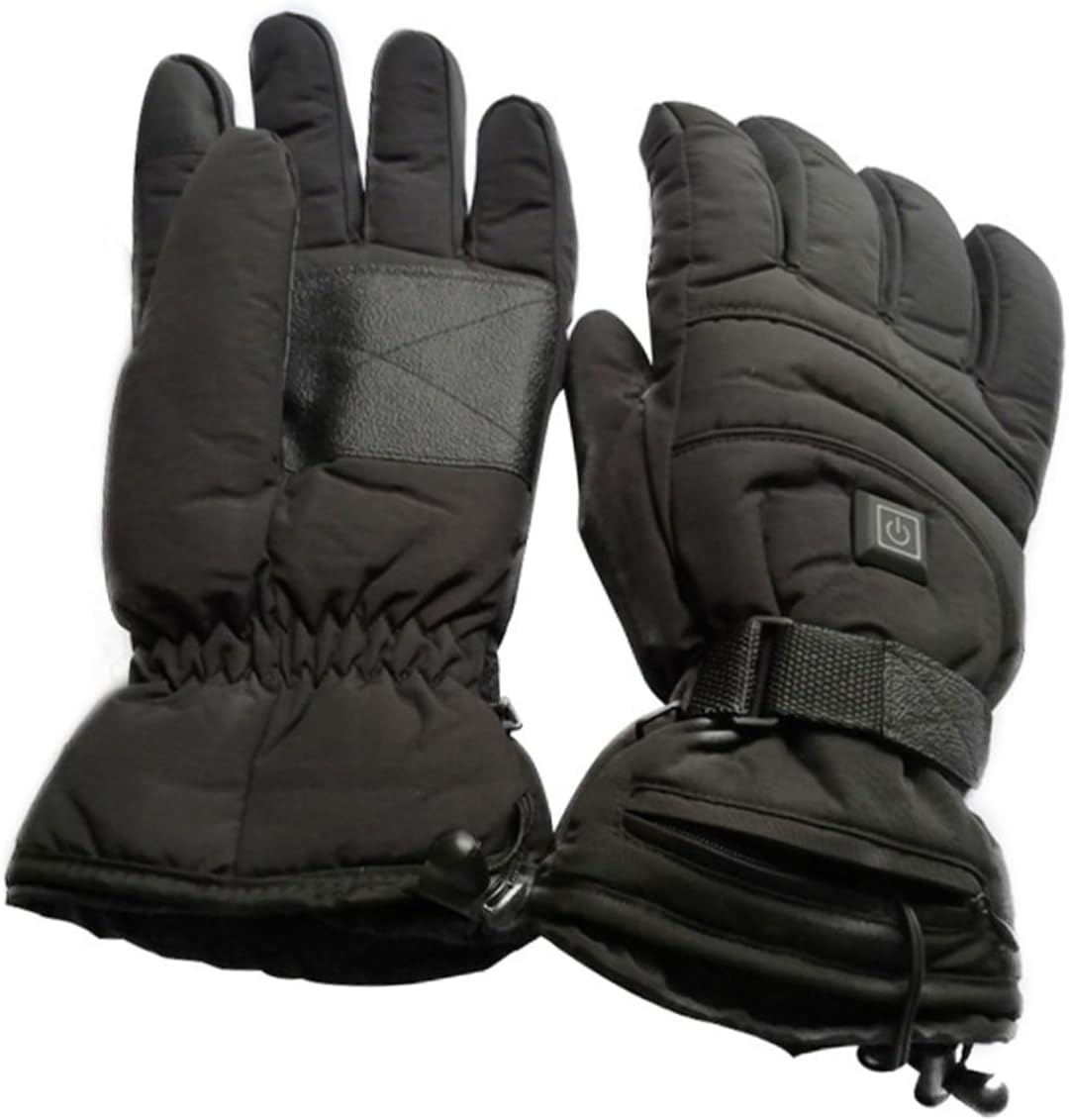 Level Temperature Electric Heated Gloves Ski Gloves for Women Men Winter Thermal Heating Motorcycle Heating Winter Warm Electric Hand Warmer Outdoor