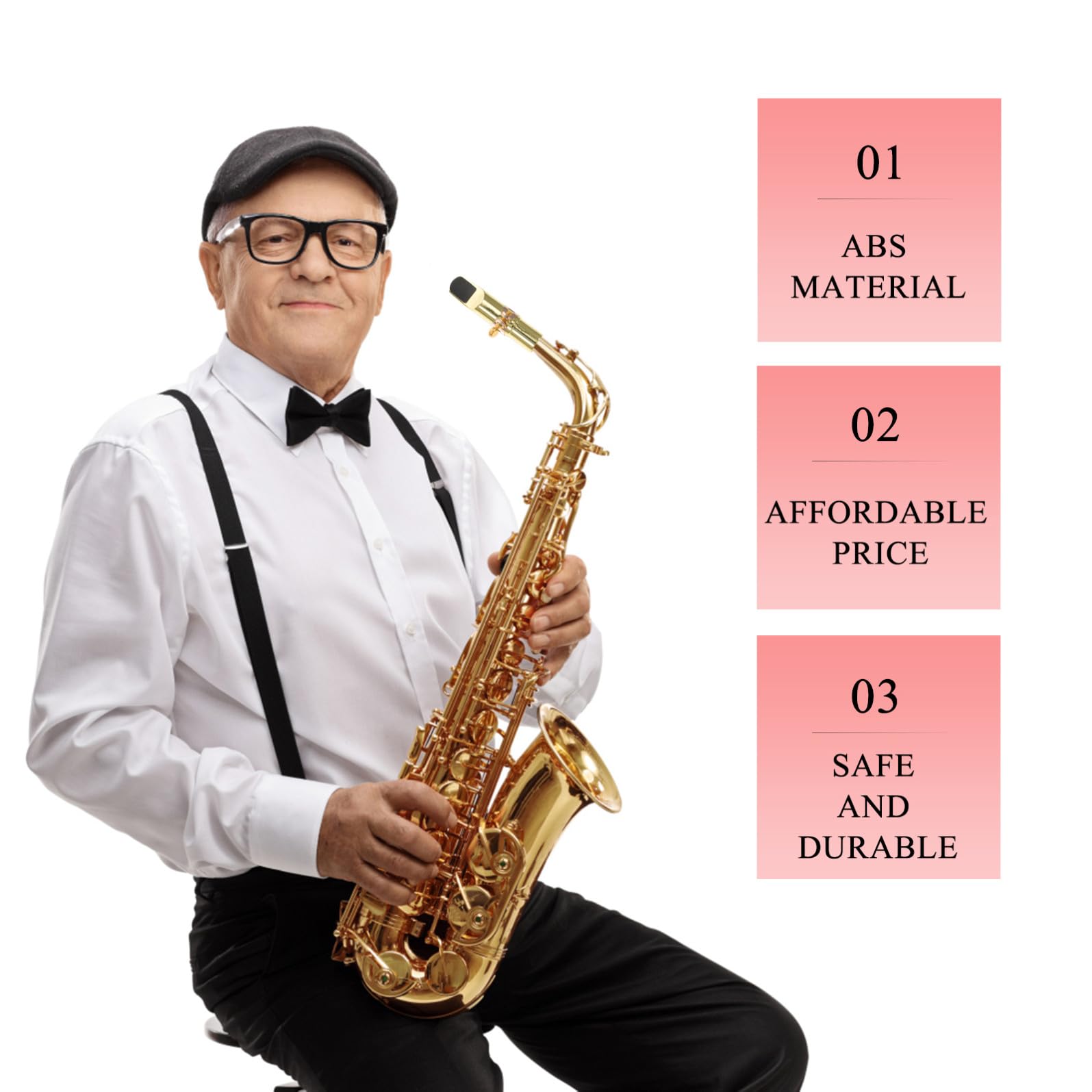 SHOWERORO Legatura Per Sassofono Contralto Con Ancia E Cappuccio Kit Accessori Per Sassofono E Strumenti Musicali