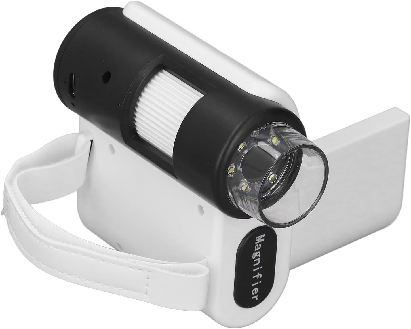 Microscope for Kids 1000X, Handheld Digital Microscope 2 Inch Color Display Screen Portable Microscope with FHD 10MP Photo Video Capture (White)