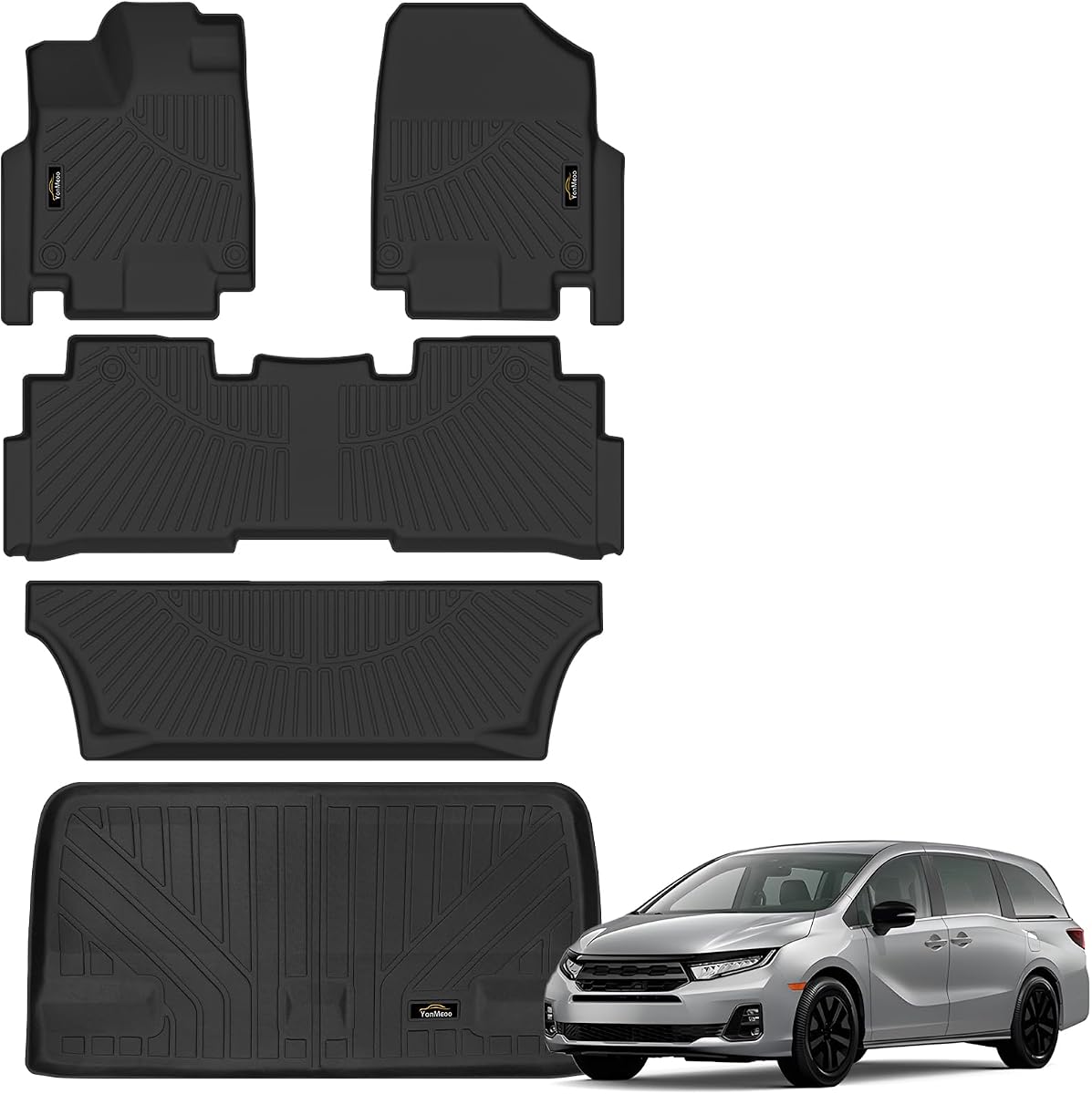 Floor Mats & Cargo Liner for Odyssey 2026 2025-2018 Mini Passenger Van