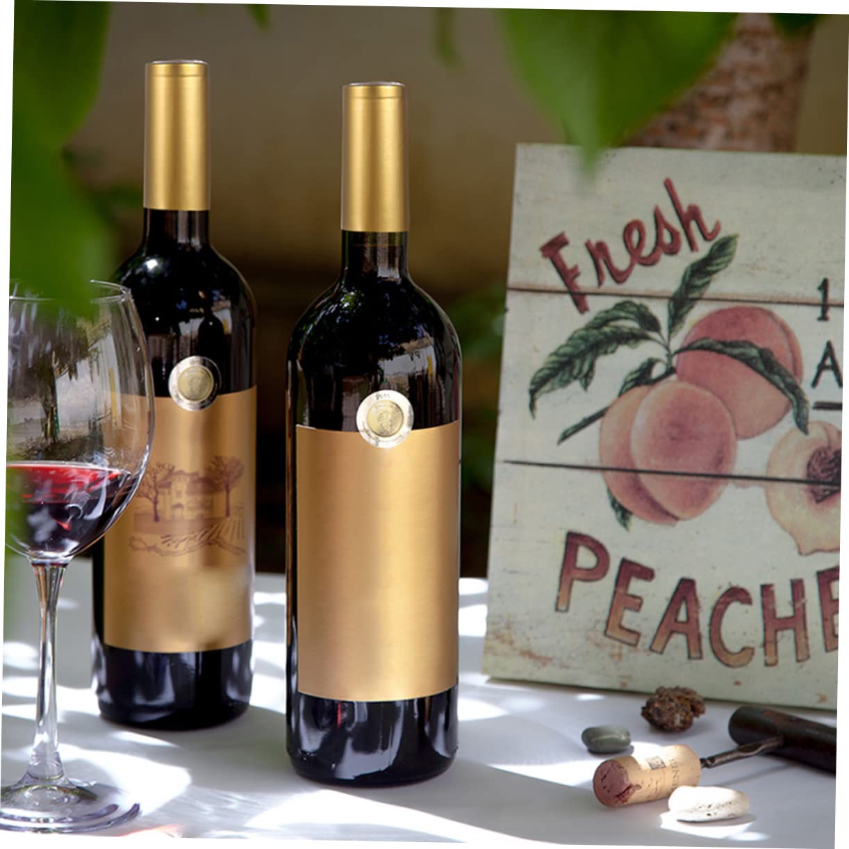 MOLUCKFU 50pcs Wine Bottle Heat Shrink Capsules Sealing Sleeves for Homemade Wine Easy to Use for Bars Wineries and Home Brewing