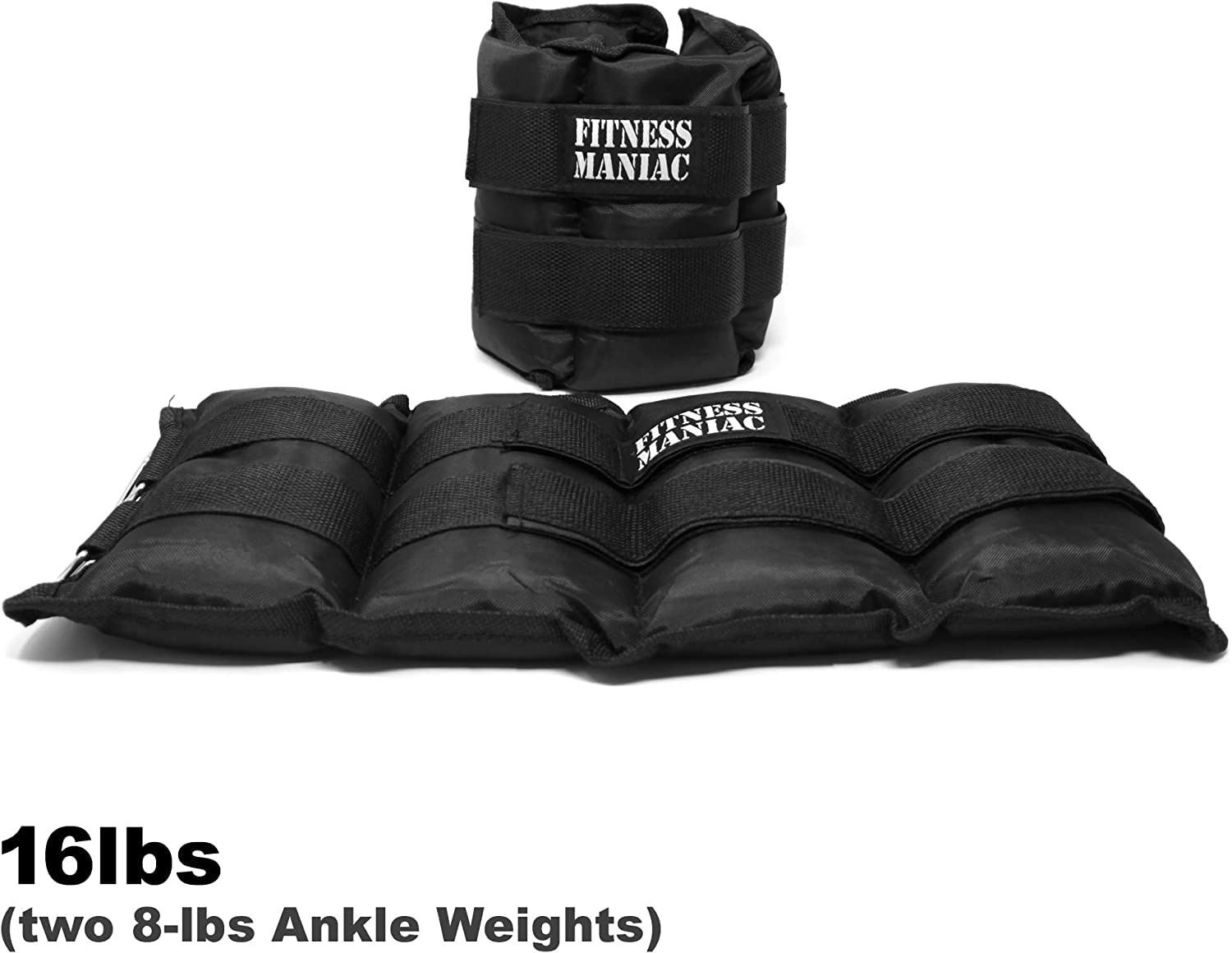 New Ankle Gewicht verstellbar Strap Handgelenk-Gewichte 16 kg (2 x 8 lbs) Heavy Gewichtsmanschetten uns Verkäufer (Versand) aus USA