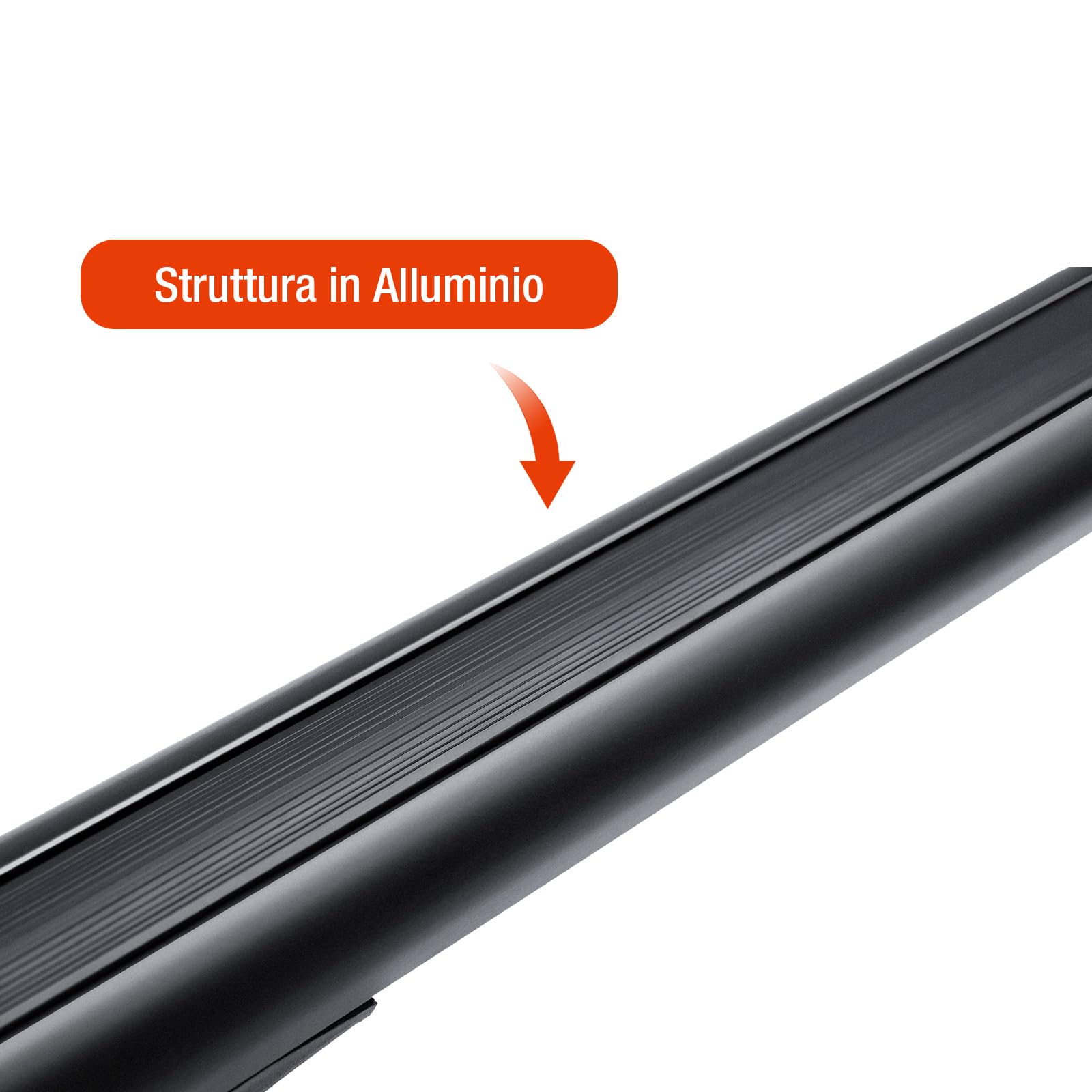 Barre Portapacchi Universali da 75 kg - Compatibili Con Binari per Bagagli, Trasversali, in Alluminio - Set per Auto Con Serratura, per 4 o 5 Porte
