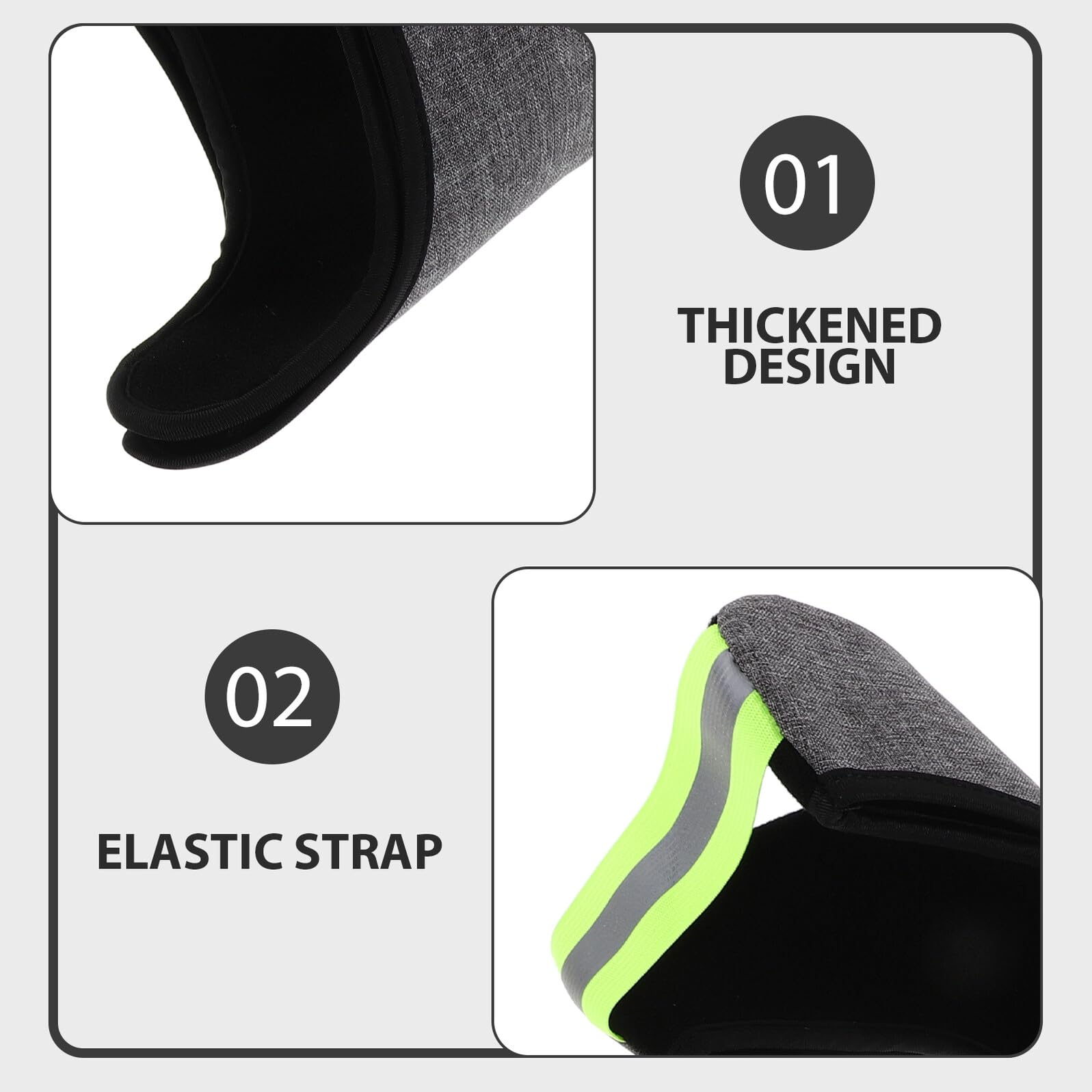Almohadillas de Repuesto para Muletas de Antebrazo, Juego 2 Piezas | Tela Oxford Lavable, Acolchado Engrosado Antideslizante, Ajuste Ceñido para Brazo y Axila