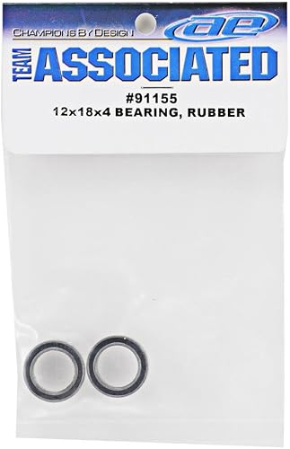 Miniatura 2 de Team Associated 91155 Juego de rodamientos de goma, 0.472x0.709x0.157 in (2)