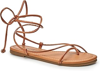 Sandals Women Dressy Strappy Gladiator Dress Summer Lace up Flat Sandals...