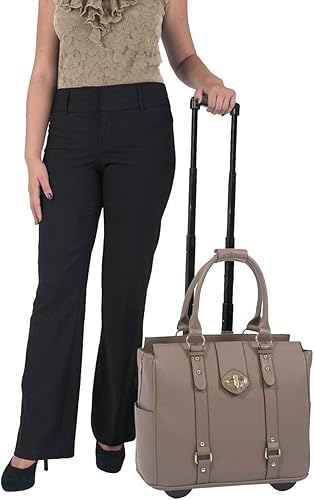 Miniatura 2 de JKM & Company Rolling Laptop Bag for Women Designer Wheeled Briefcase Fits 13-17" Laptops Office Travel Computer Case