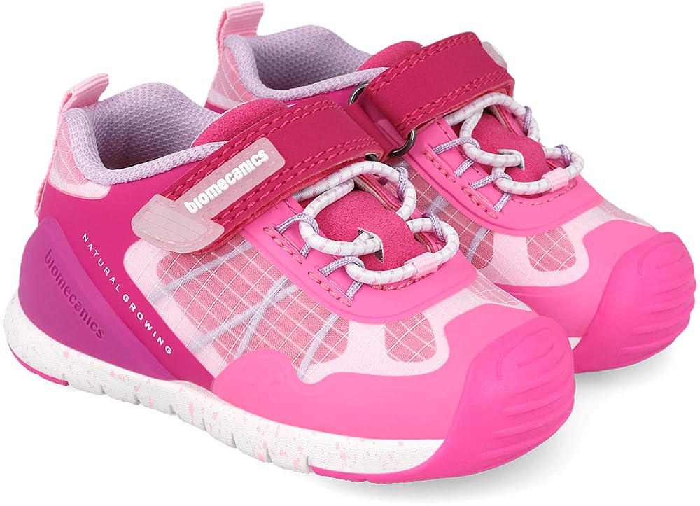 Biomecanics 251137-C | Zapatillas Deportivas Niña | Tallas 19-26 | Cierre Gancho y Bucle y Elástico | Avaladas por el IBV