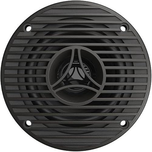 Miniatura 3 de Calibre estilo AMFM Bluetooth AUXUSB Radio redonda estéreo marino receptor de medios digitales, gama completa de 3.5 pulgadas, altavoces de audio