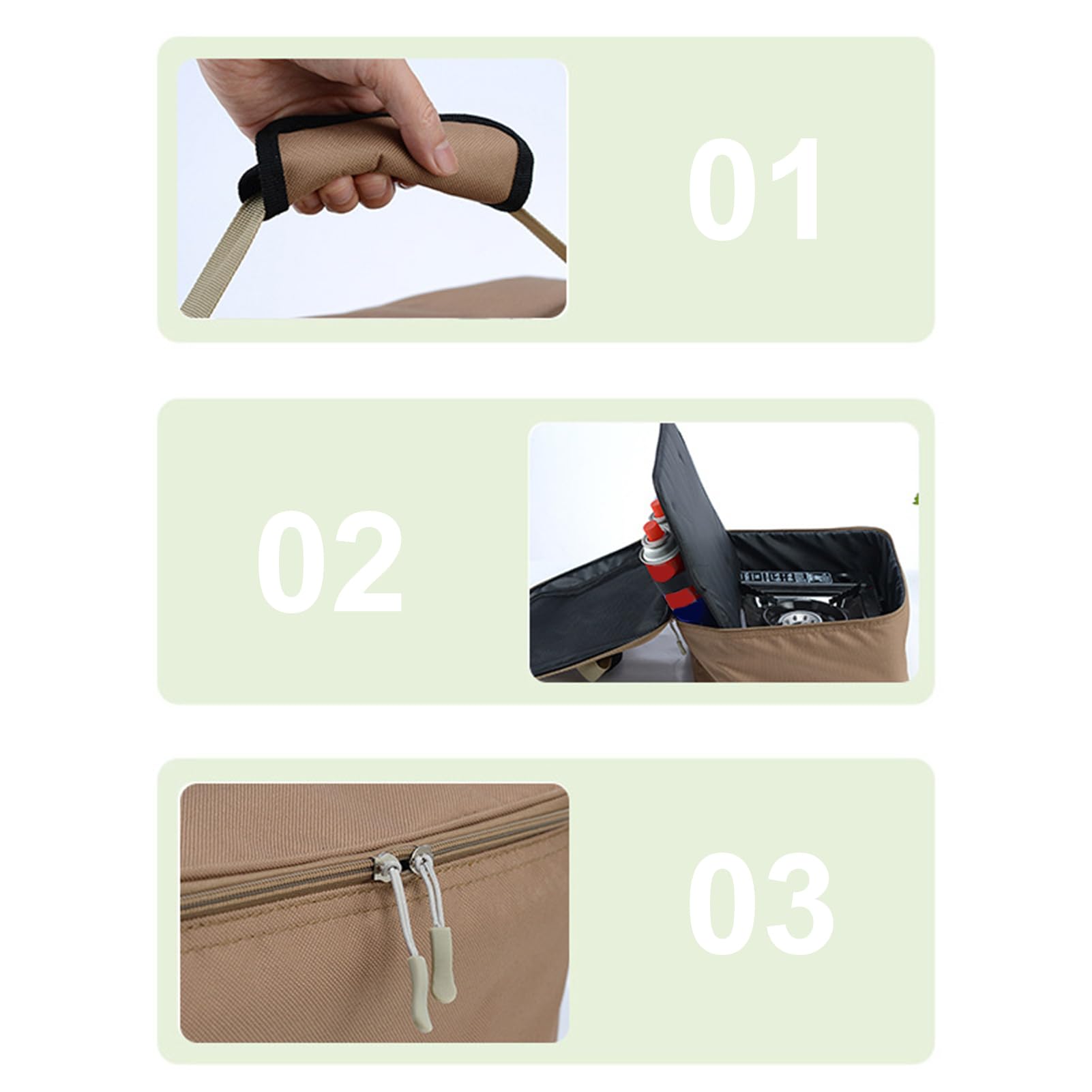 Transporttasche für Outdoor-Herd – Transporttasche für Campingofen – Schutztasche für Campingkocher | Brennerhalter mit tragbarer Tasche, Aufbewahrungsorganizer aus Stoff