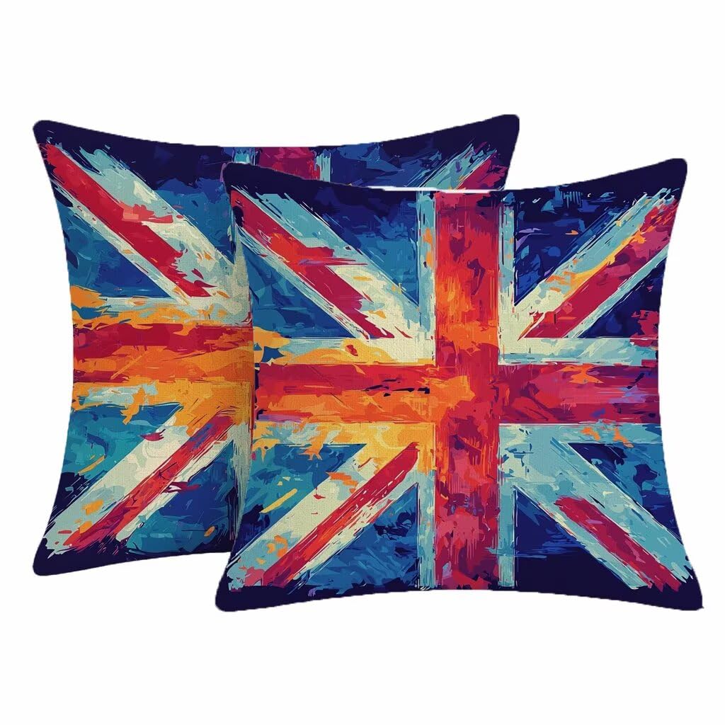 Housse coussin exterieur impermeable bleu 50x50 taie oreiller decoratif lin jardin