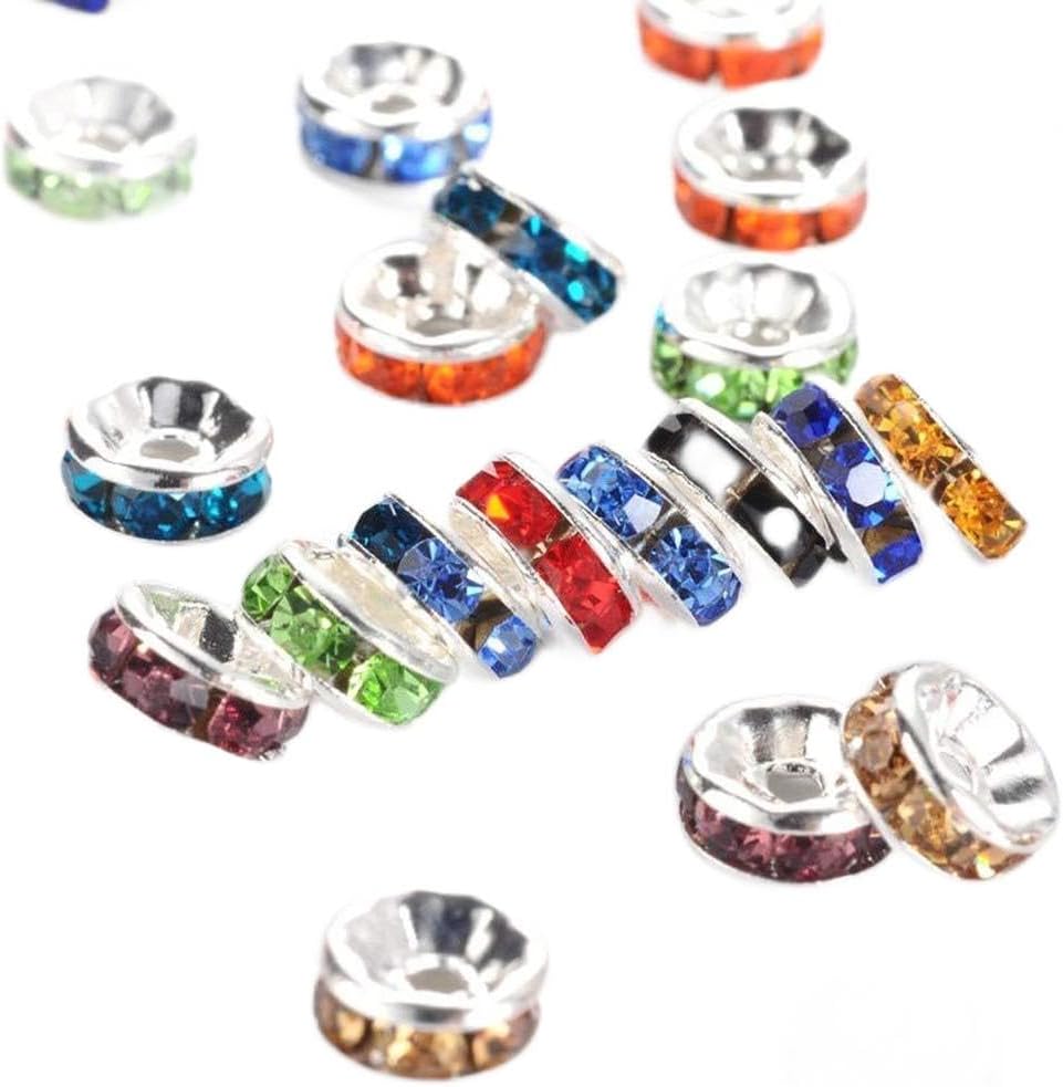 Rondelle Spacer Beads for Jewelry Making, 720 Pieces