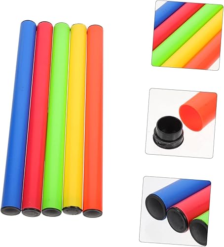 Miniatura 7 de Kisangel Bastones de entrenamiento 10 piezas herramientas para niños suministros de carreras para niños accesorios de pista y campo Relé correr al
