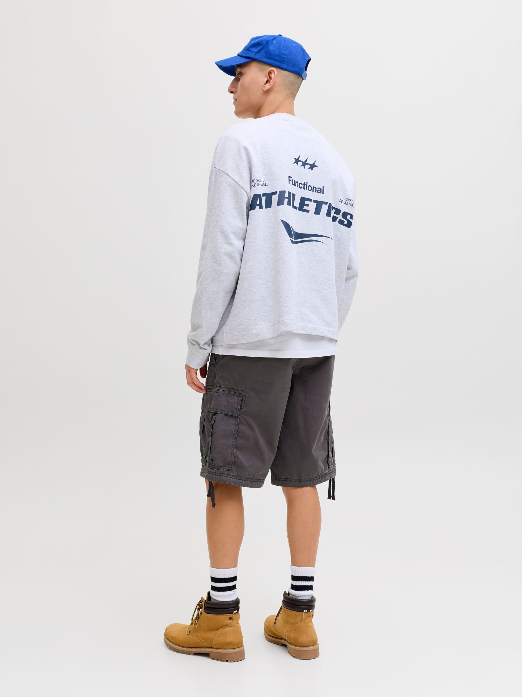 Jack & Jones - Jpstcole Frank Cargo Short Mid SN, Jpstcole Frank - Pantaloncini Cargo Mid SN Uomo