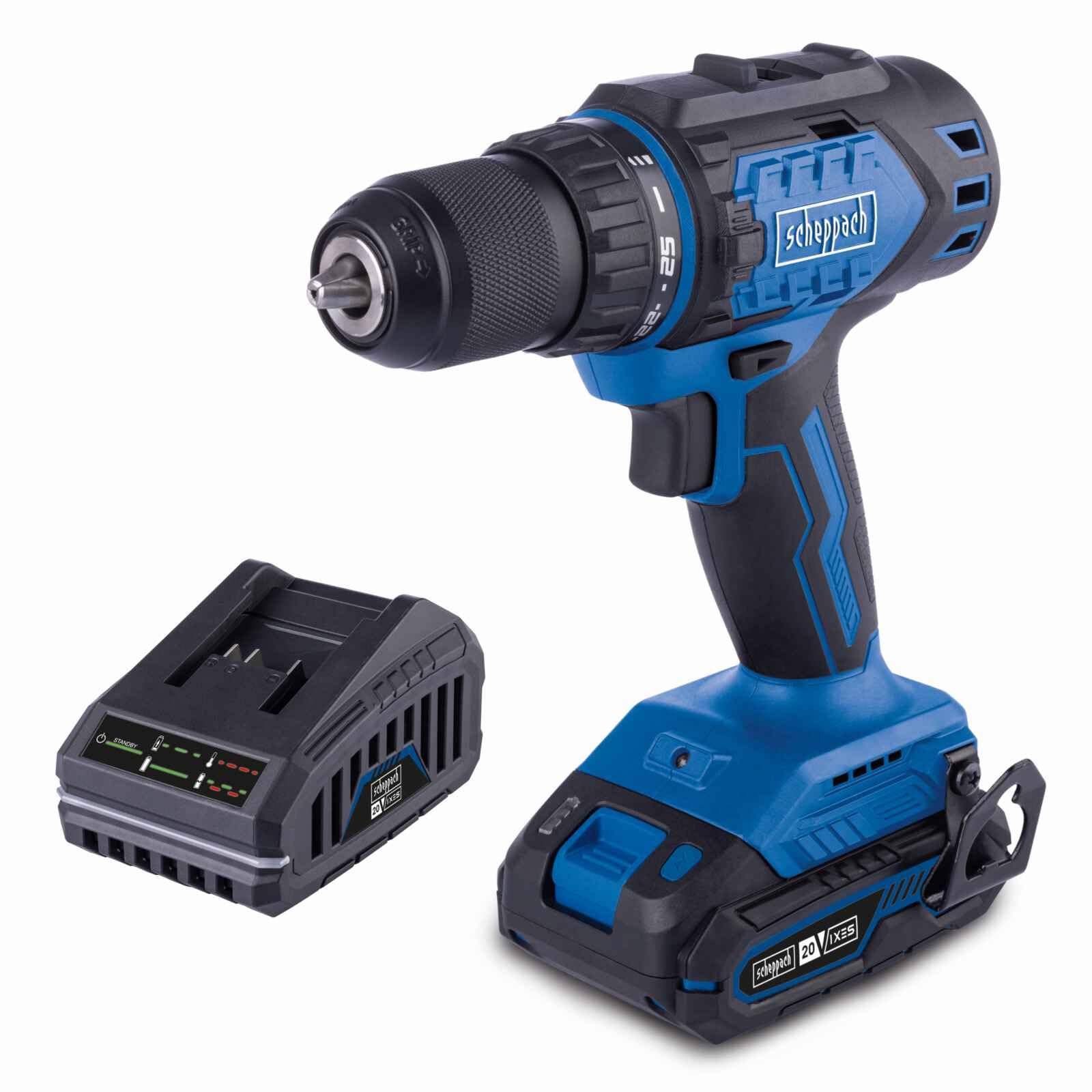 TOTAL Akku-Bohrschrauber | 20V | Max. 45 Nm Drehmoment | Inkl. Akku & Ladegerät | Für Heimwerker