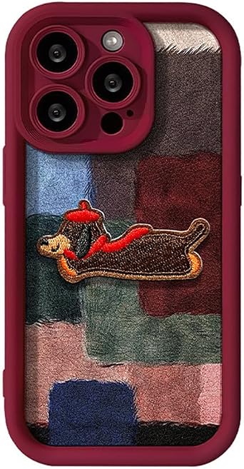 Aesthetic Phone Case Compatible with iPhone 17/16/15/14/13/12/11/X Multi-Model Cute Dog Print Fashion Cover 42