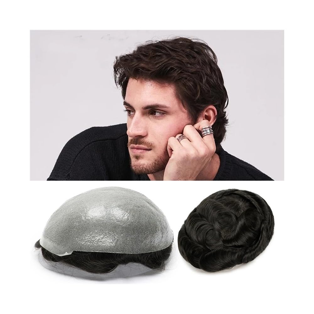 Toupet hommes ultra fin 0.03mm avec prothèses capillaires invisibles 8x10