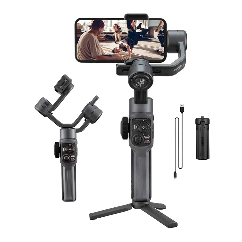 Amazon.co.jp: Zhiyun Smooth 5 ジンバルスタビライザー