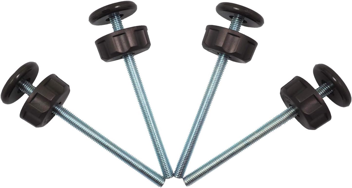 Extra Long M8 (8mm) Spindle Rods for Pressure Mounted Baby and Pet Safety Gates 4 Pack Replacement Set (8mm, Bronze)
