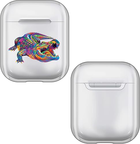 Miniatura 17 de Head Case Designs P.D. Moreno con licencia oficial de animales cebra, cubierta de cristal duro transparente compatible con Apple AirPods 1 1ª