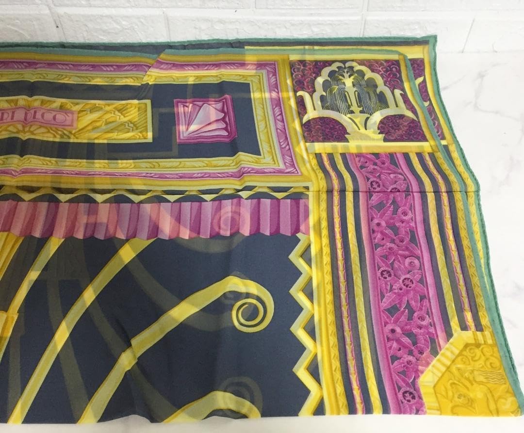 no30758 -G エトロ イタリア製 シルク スカーフ ストール ストール