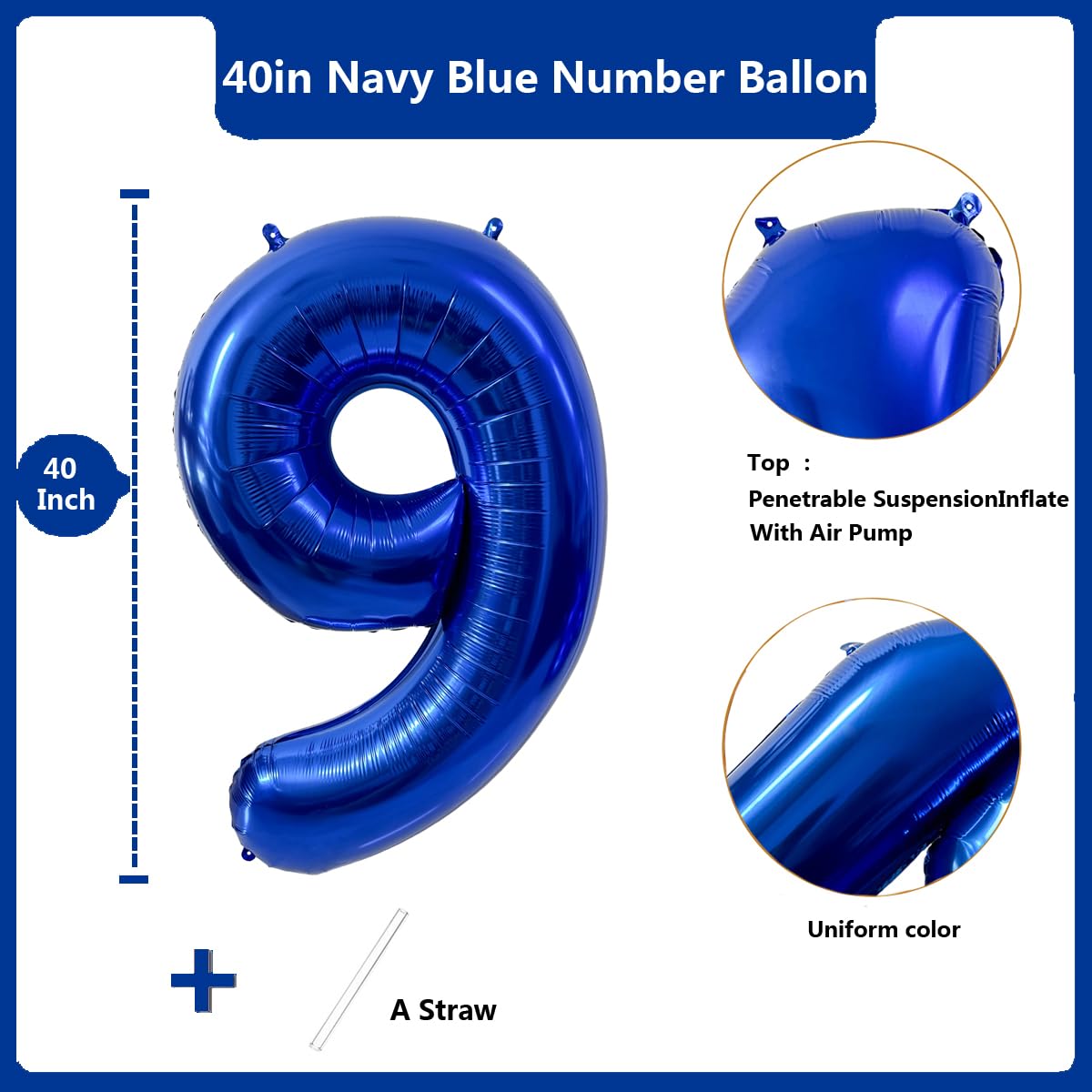 Red 0 balloon 40 Inch Giant Helium Foil Number 0 to 9 Red Balloon Birthday Wedding Party Digital Decorations (Number 0) — view 158