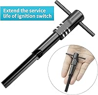 Vista 4 de Herramienta de alineación de motocicleta de carcasa de interruptor de encendido compatible con modelos Harley Touring 2014-2020, color negro