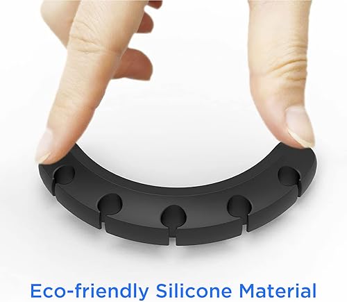 Miniatura 6 de Organizador de cables, clips para cables, soporte para cables, gestión de cables USB, clips para cables de alimentación, 2 paquetes de organizadores